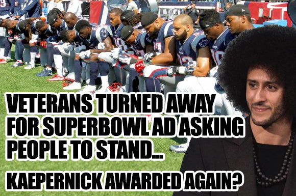 VETERANS TURNED AWAY FOR SUPERBOWL AD