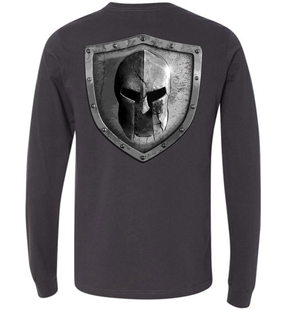 Warrior Code Logo and Shield Long Sleeve Tshirt - Warrior Code