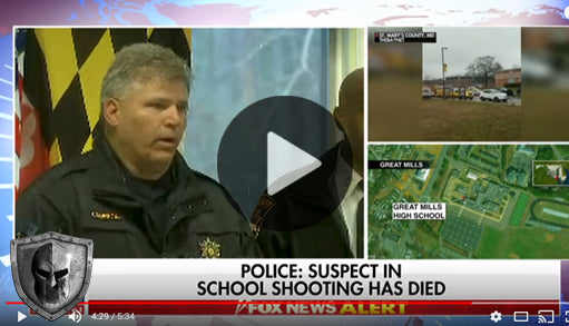 Maryland school shooter shot dead by hero armed school officer (2 students injured)