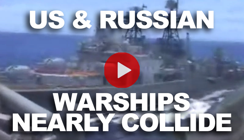 US and Russian Warships Near Collision