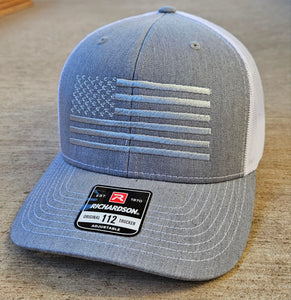 Grey Ghost American Flag Trucker Cap