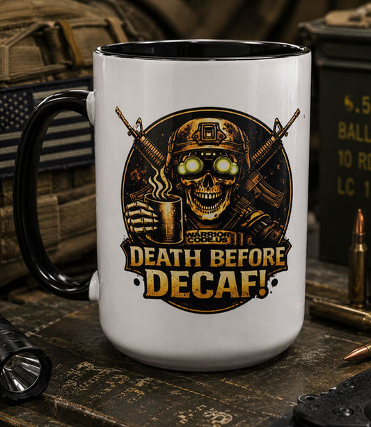 Death Before Decaf Coffee Mug (15oz)