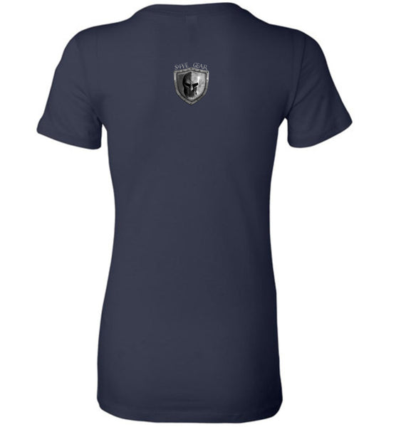 Proud Navy Mom Ladies Shirt - Warrior Code