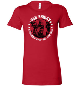 RED Friday Ladies Tee Shirt - Warrior Code