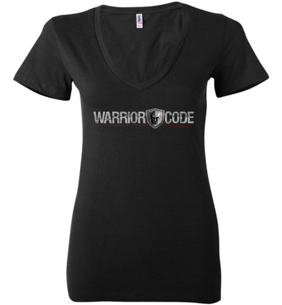 Arrive Raise Hell Leave Women's Shirts - Warrior Code