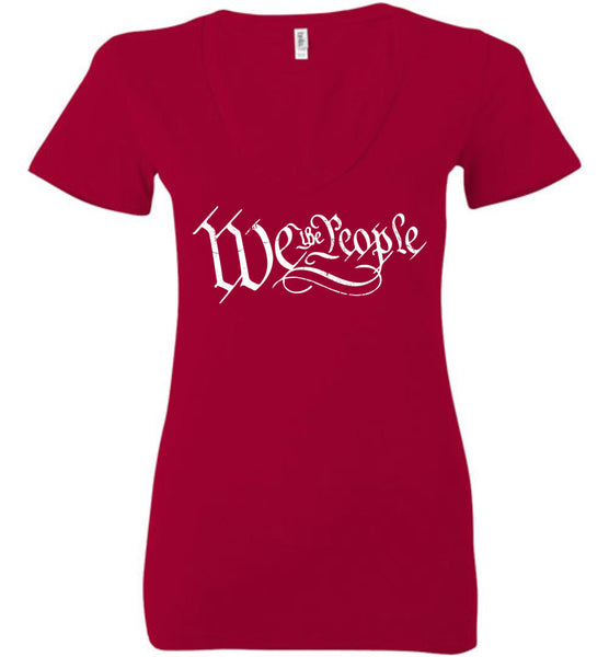 We The People Deep Ladies Deep Vneck - Warrior Code