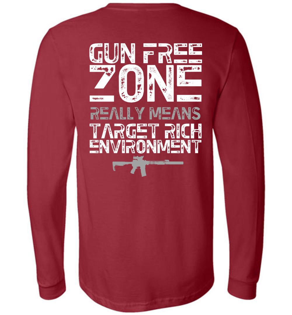 Gun Free Zone Long Sleeve - Warrior Code