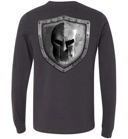 Warrior Code Logo and Shield Long Sleeve Tshirt - Warrior Code