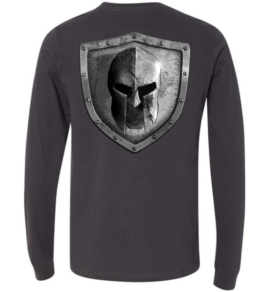 Warrior Code Logo and Shield Long Sleeve Tshirt - Warrior Code