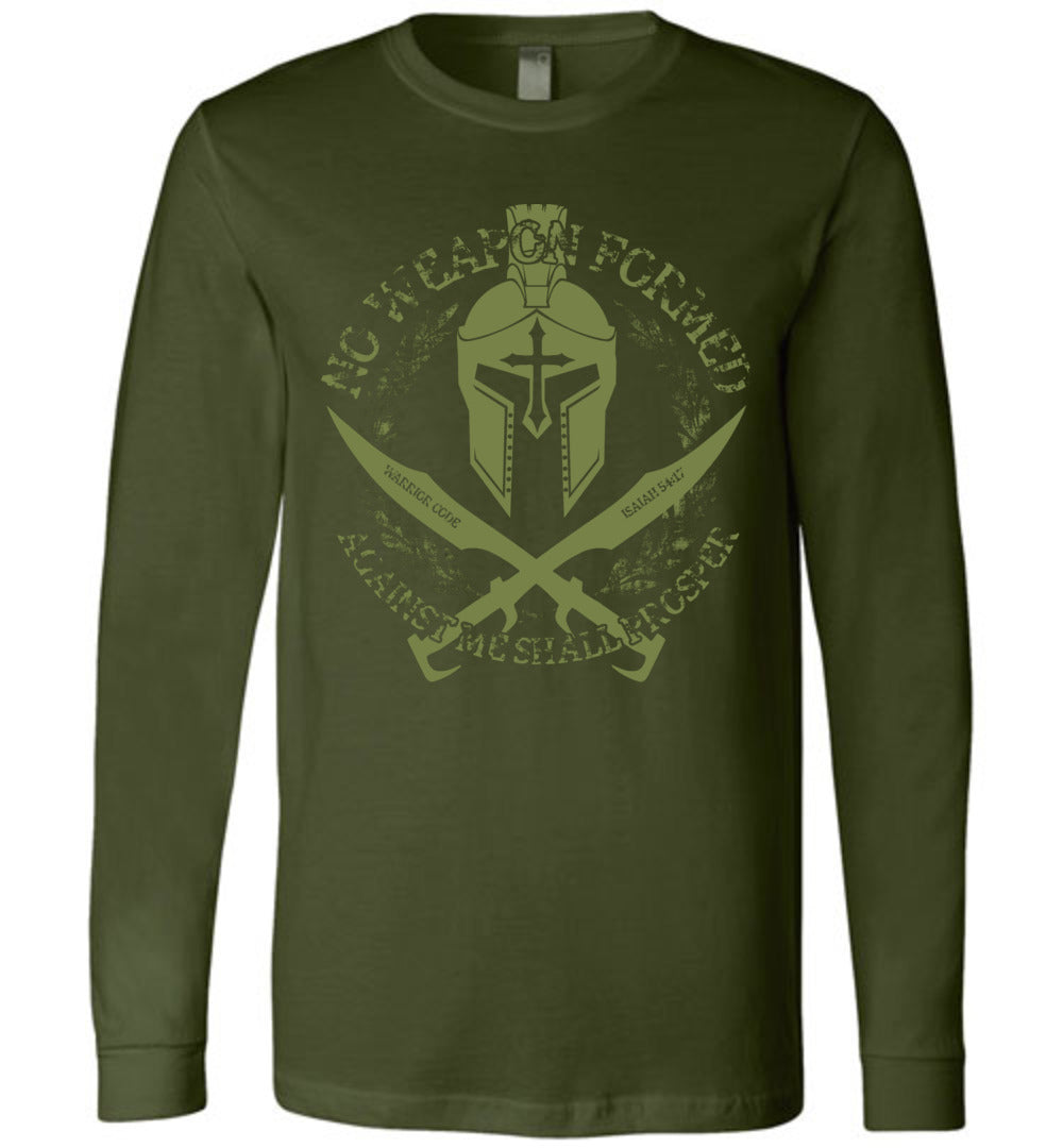 No Weapon Formed Long Sleeve - Warrior Code