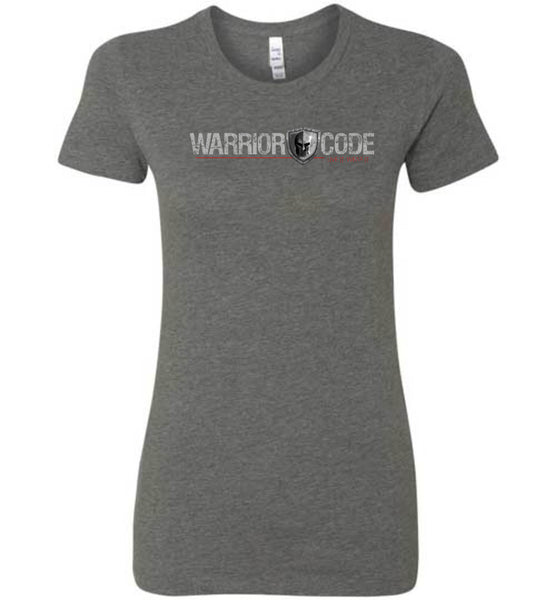 Warrior Code Logo and Shield Women's TShirt - Warrior Code