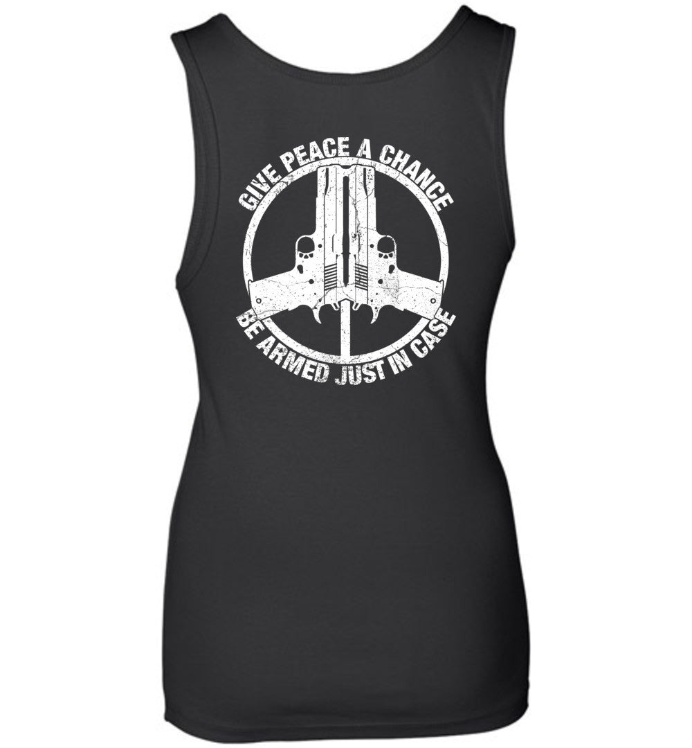 Give Peace A Chance Ladies Tank - Warrior Code