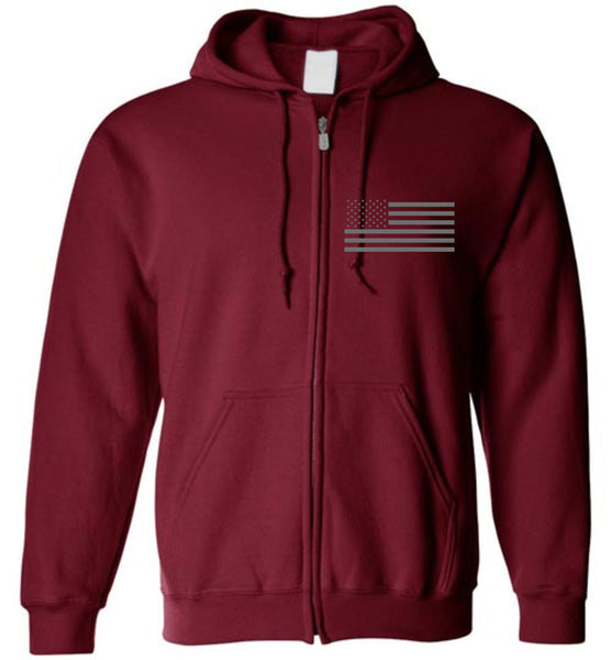 American Flag Zip Hoodie