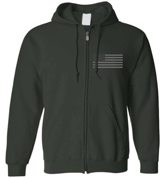 American Flag Zip Hoodie