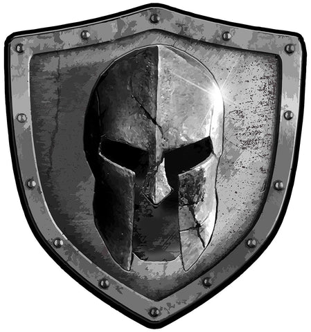 Warrior Code Spartan Shield Decal - Warrior Code