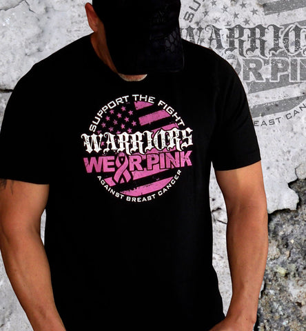 Warriors Wear Pink Breast Cancer Awareness Tshirt - Warrior Code