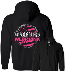 Warriors Wear Pink Zip Hoodie - Warrior Code